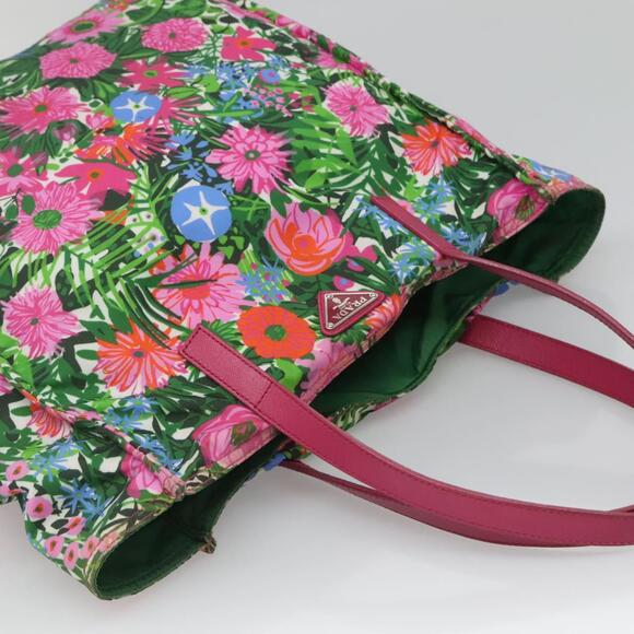 PRADA Tote Bag Nylon Multicolor Silver - Picture 6 of 13